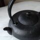 Chinese teapot black cast iron
