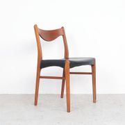 Teak and leather chairs by Arne Wahl Iversen for Glyngøre Stolefabrik, 1960