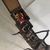 Vintage wood worker with sewing kit