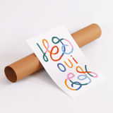 Wall poster Yes multicolor lines 30cm*40cm