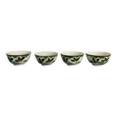 Set of 4 Chinese porcelain bowls, rooster patterns.