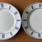8 old earthenware plates from LUNEVILLE K & G