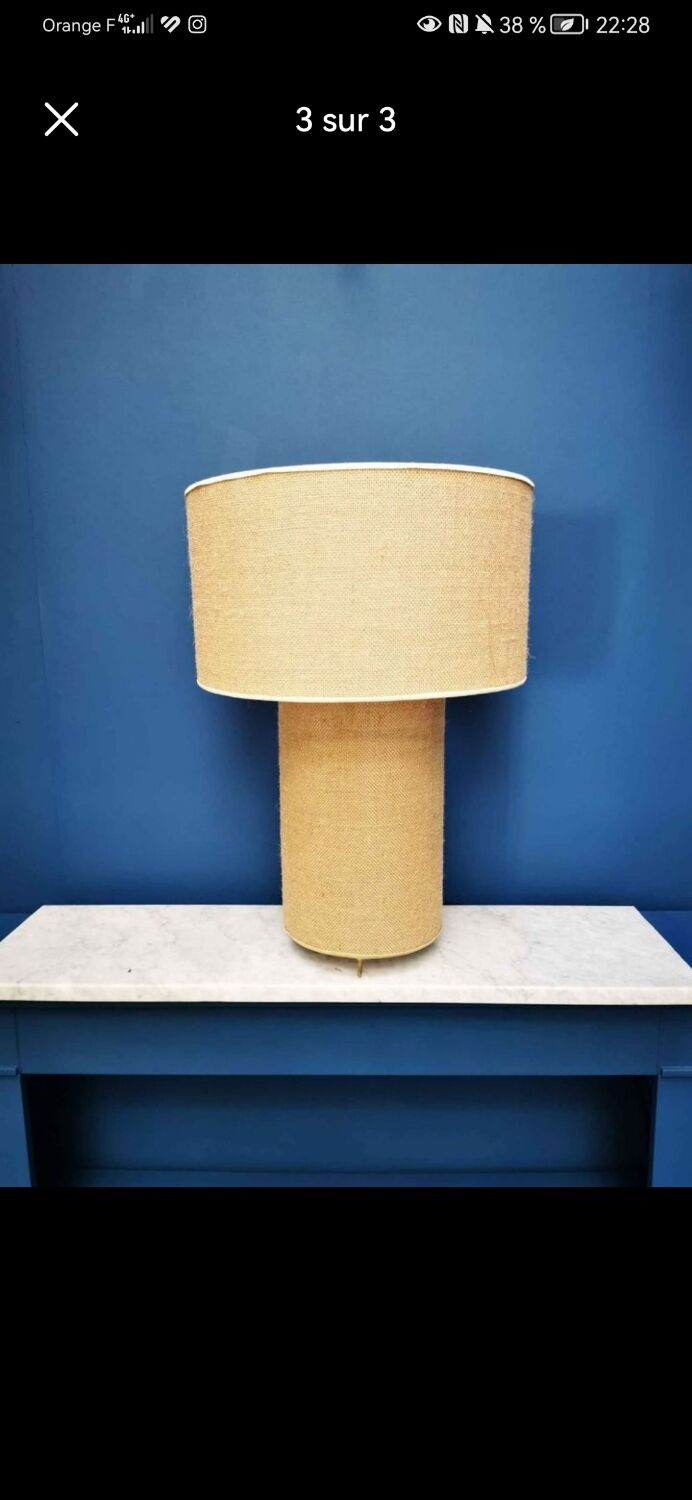 Linen canvas lamp