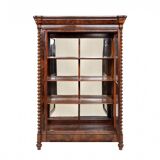 Biedermeier display case, Western Europe, ca. 1860.