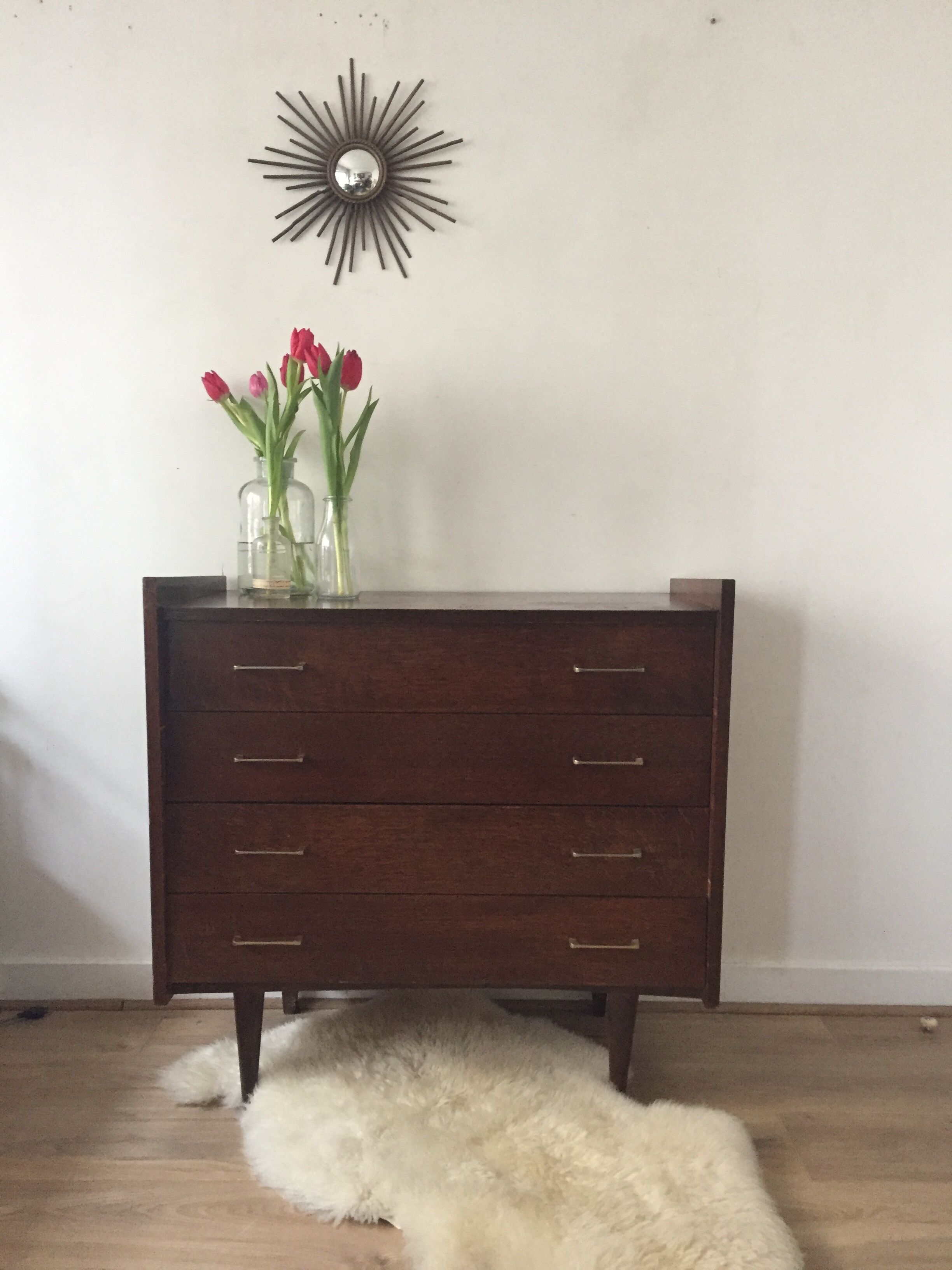 Commode vintage pieds compas année 50/60