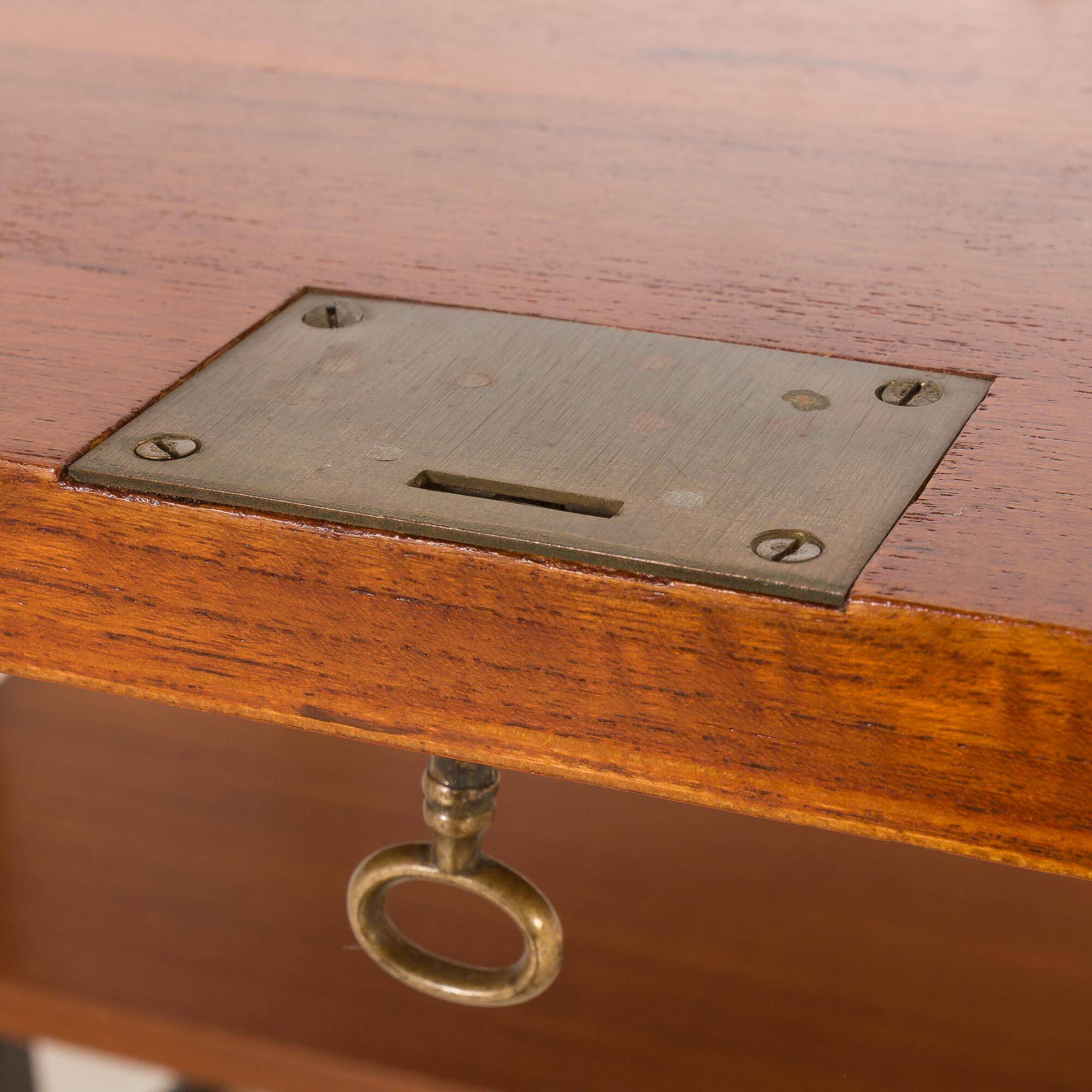Italian vintage floor to celling wall unit with a bureau or a bar cabinet