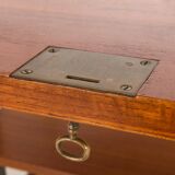 Italian vintage floor to celling wall unit with a bureau or a bar cabinet