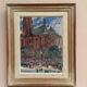 Original Swedish Oil on Panel – “Castle Behind Trees” by K. Gustaf Strandgers – Signed – Vintage & Framed