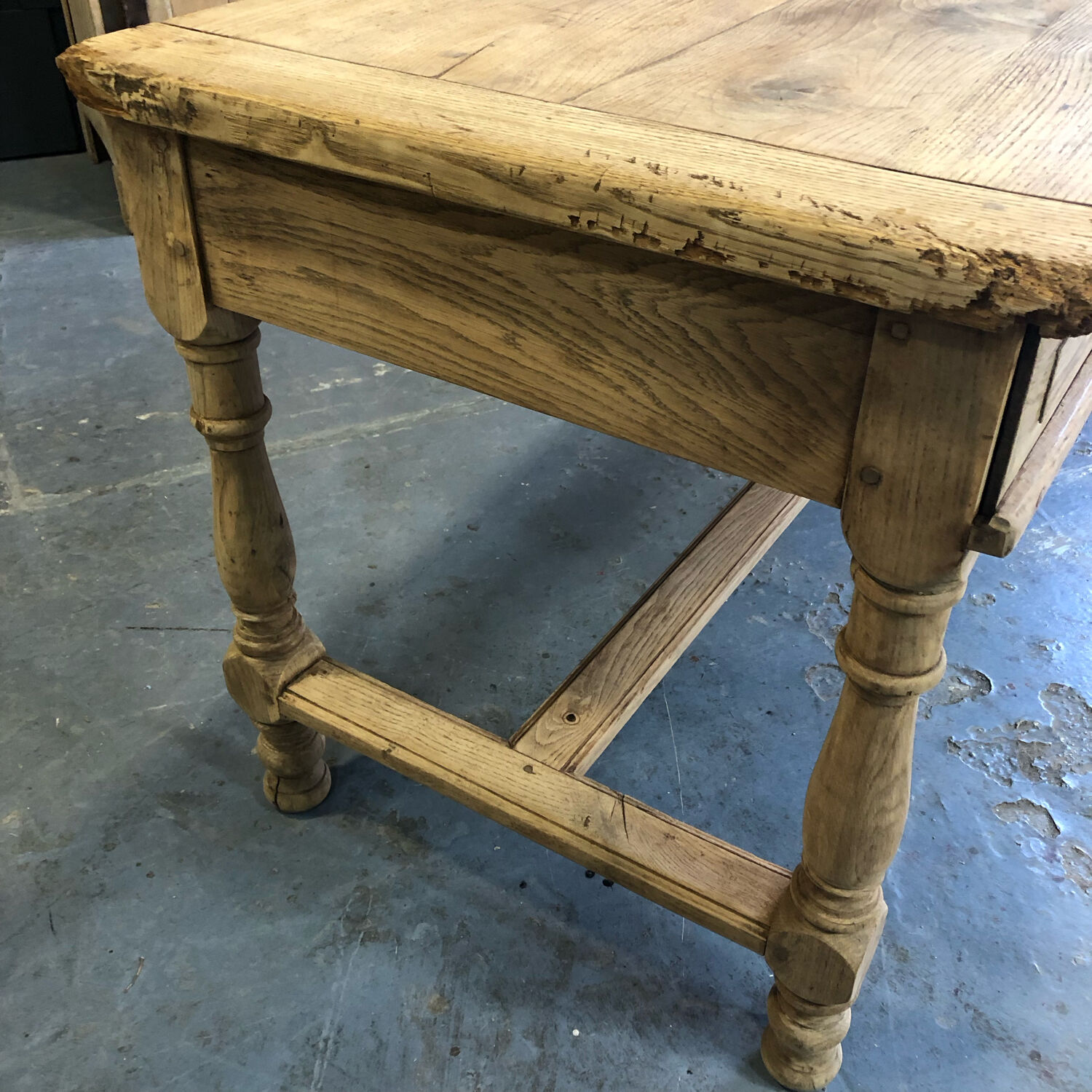 Oak farmhouse table XIXth