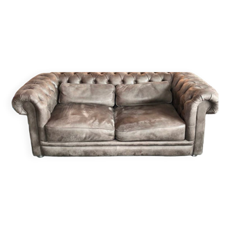 Canapé chesterfield 2 places