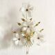 Murano glass flower wall light, Italy 1970