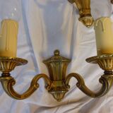 Deux appliques Lucien Gau en bronze