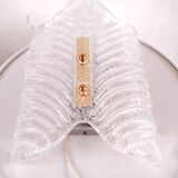 Murano glass wall lamp with frosted effect, 70s design