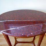 Art Nouveau oval console table