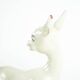 Ceramic deer figurine, glazed Danish pottery from the 1970s