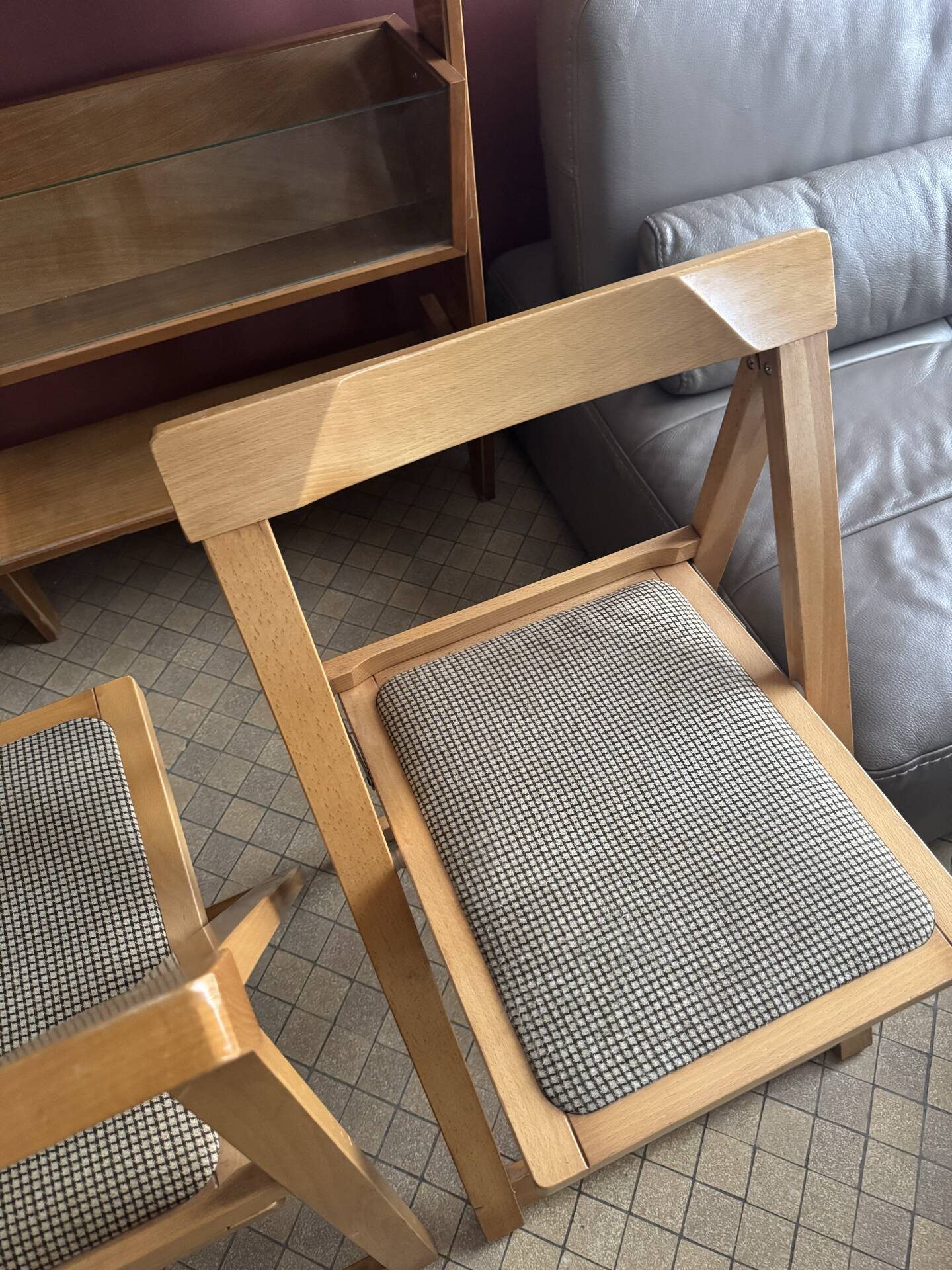 2 chaises pliante