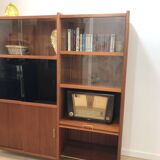 1970s teak bookcase