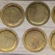 Set of 7 Vintage Brass Wall Plates