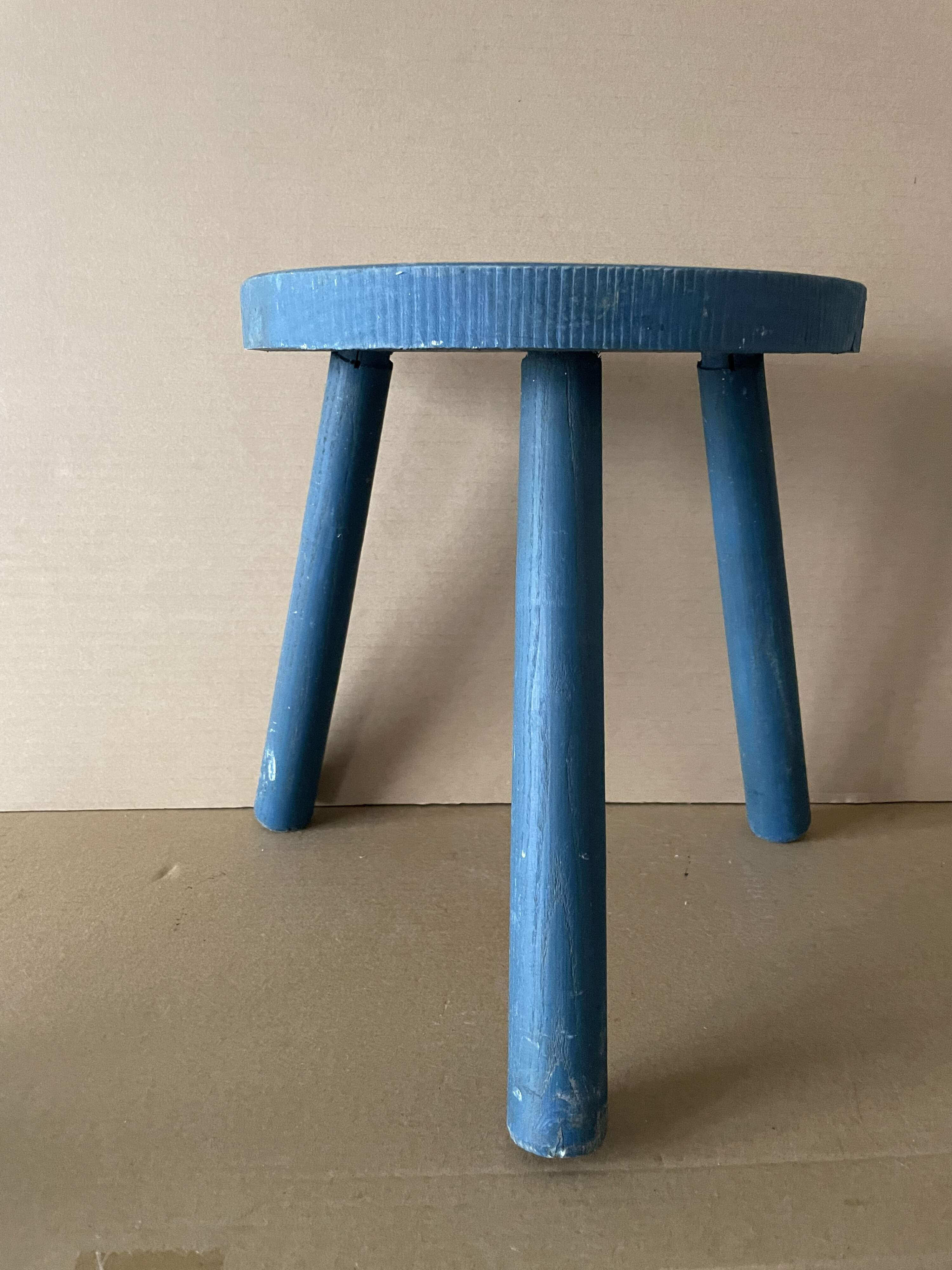 Wooden tripod stool