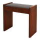 Art Deco Walnut Stool with Leather Seat, Belgium ca. 1925