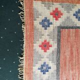 Scandinavian mid-century rug, signed 200 x 132 cm