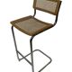Vintage Cesca Design Bar Stools 80's design in chrome set of four