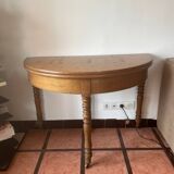 Half moon console-side table