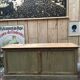 Vintage shop counter in weathered wood