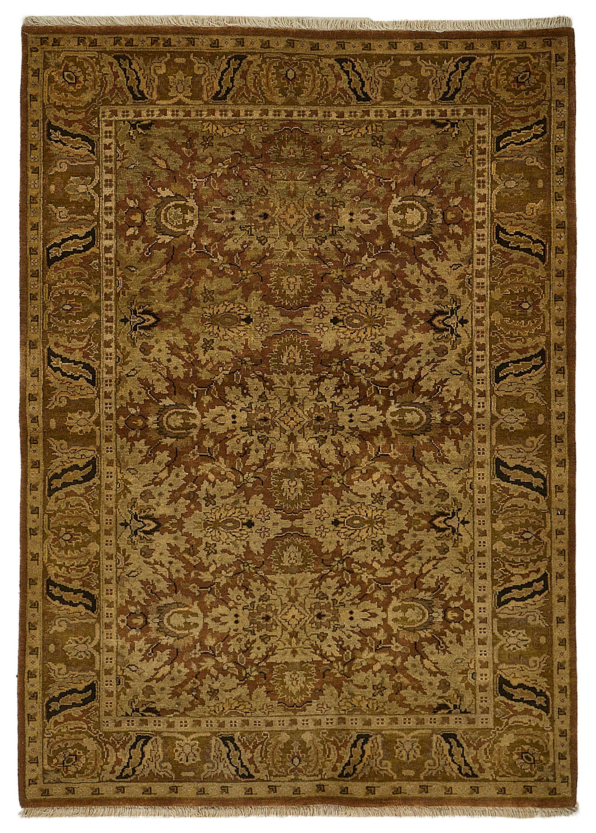 Turkish Handknotted Wool Oushak Rug 132 cm x 184 cm