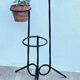 Vintage geometric steel plant holder