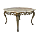 Brass and marble coffee table