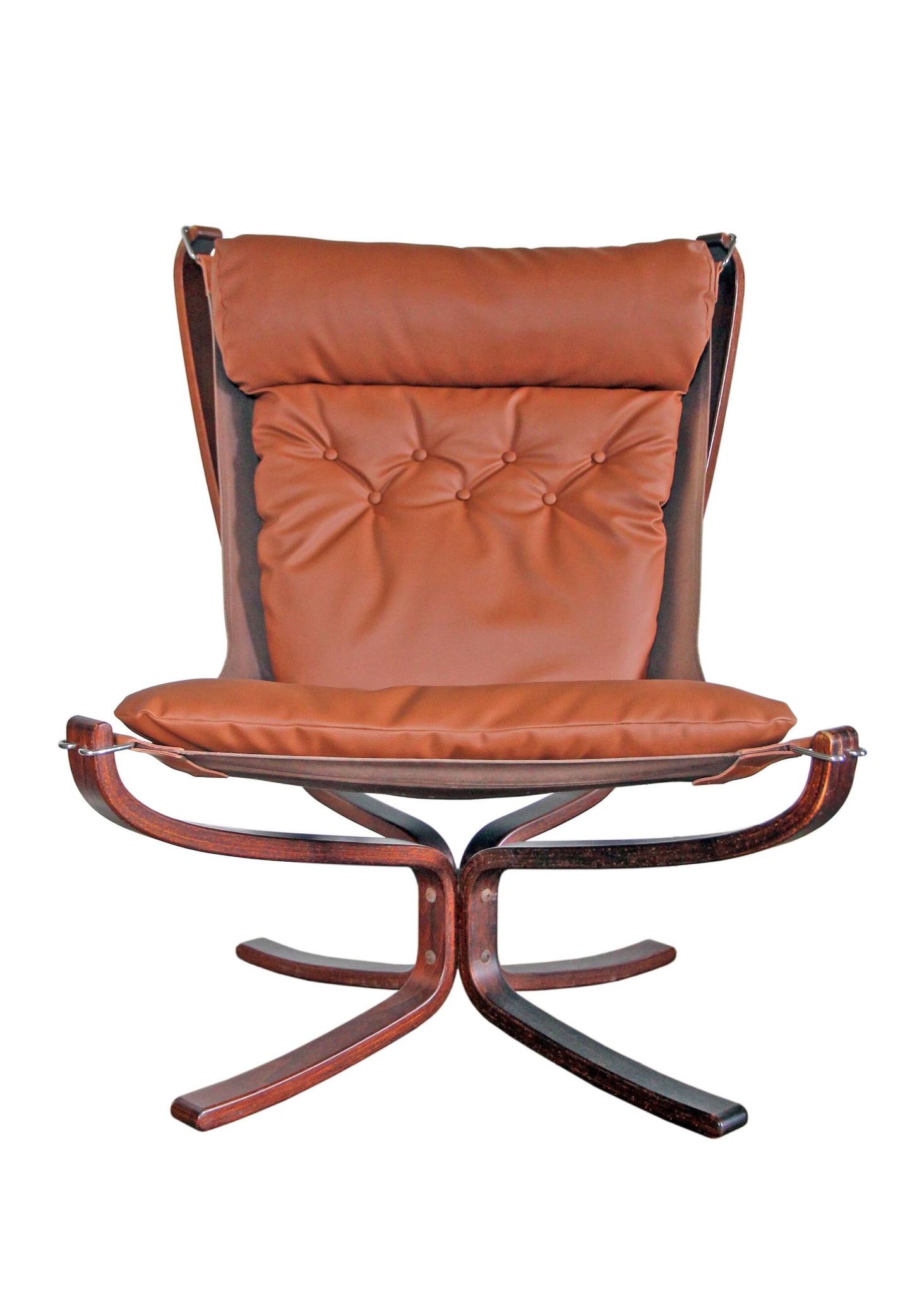 Falcon armchair and ottoman, Sigurd Ressell for Vatne Mobler, 1970s