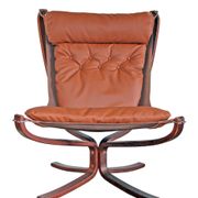 Falcon armchair and ottoman, Sigurd Ressell for Vatne Mobler, 1970s