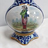 Paire de vases en faïence de quimper - fin xixe