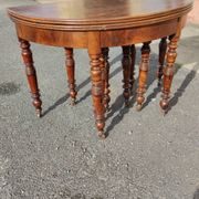 Louis Philippe period 10-foot walnut console table