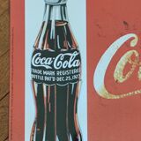 Vintage Coca Cola advertising plaque