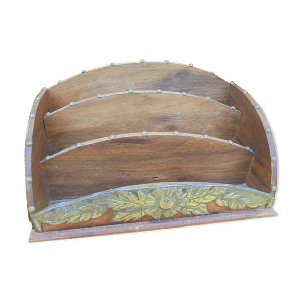 Porte courriers en bois, art déco