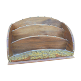 Wooden mail rack, art deco