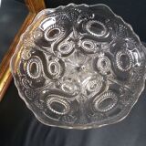 Compotier en verre ciselé