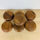 7 teak bowls Scandinavian Danish 1960s