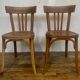 Series of 6 old chairs bistrot bar vintage restaurant BAUMANN