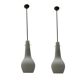 Bronze Opaline Glass Light Pendants Set of 2 1950’s