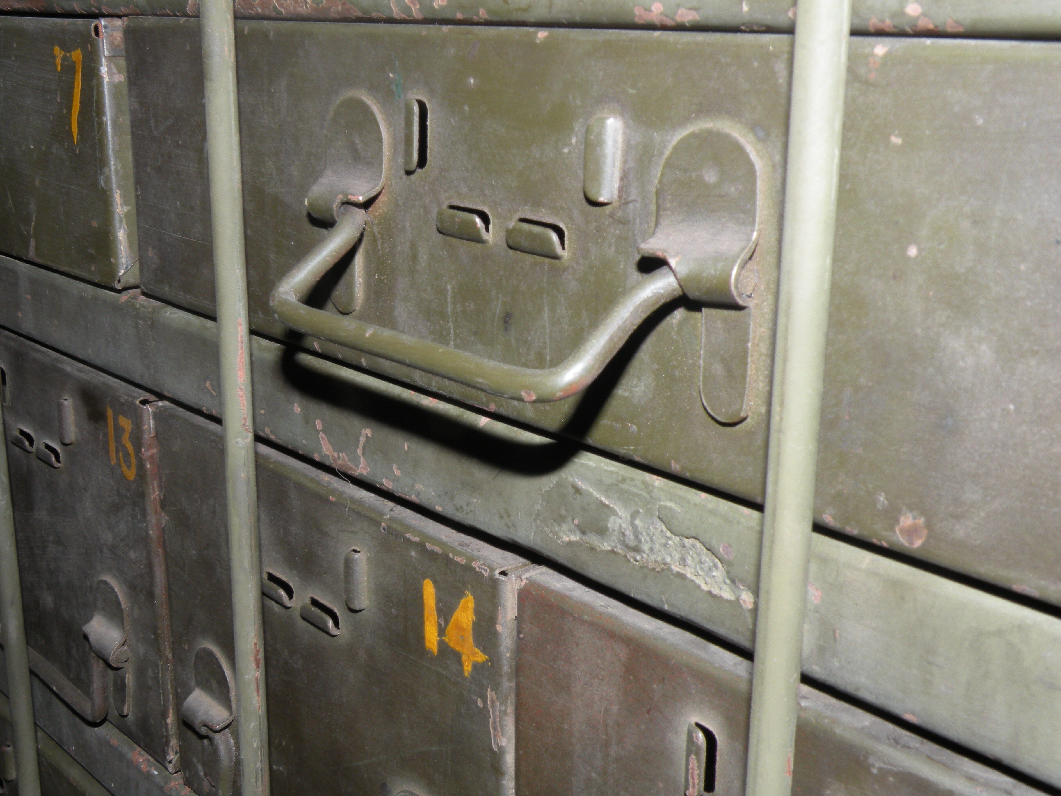 Metal workshop cabinet for a GMC CCKW 353 truck, US Army, World War II, 1941-1945