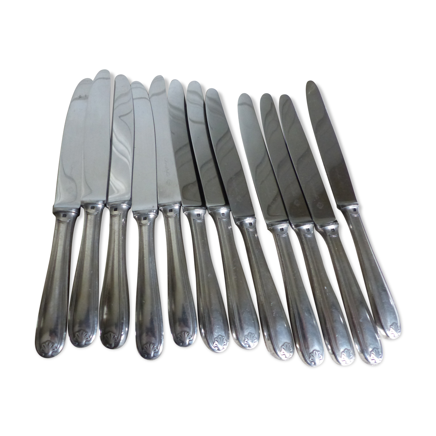 Twelve knives Christofle model shell