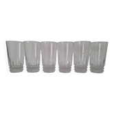 Verres à eau ou apéritif en cristal vintage