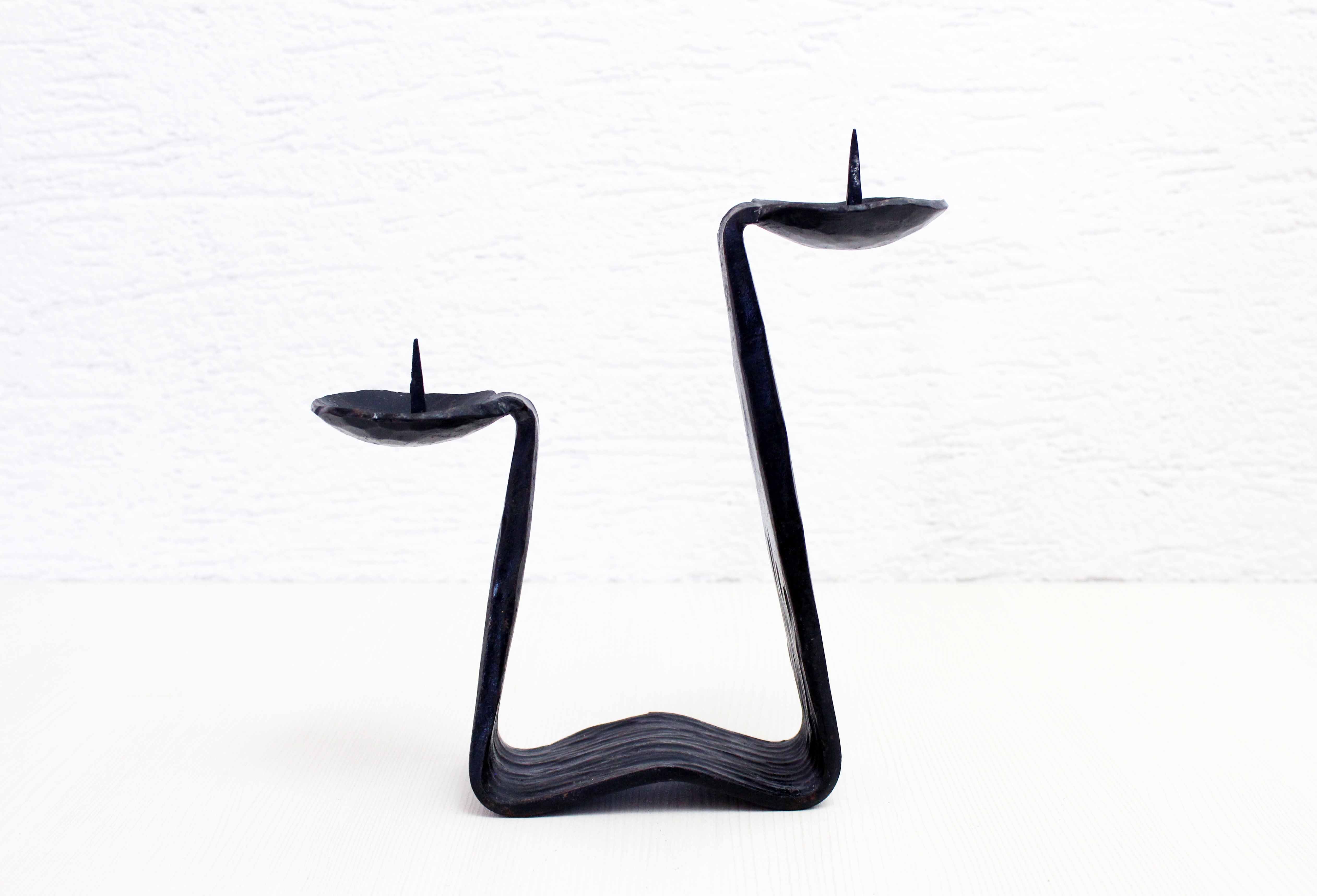 Candle holder pique double candle