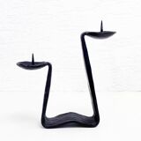 Candle holder pique double candle