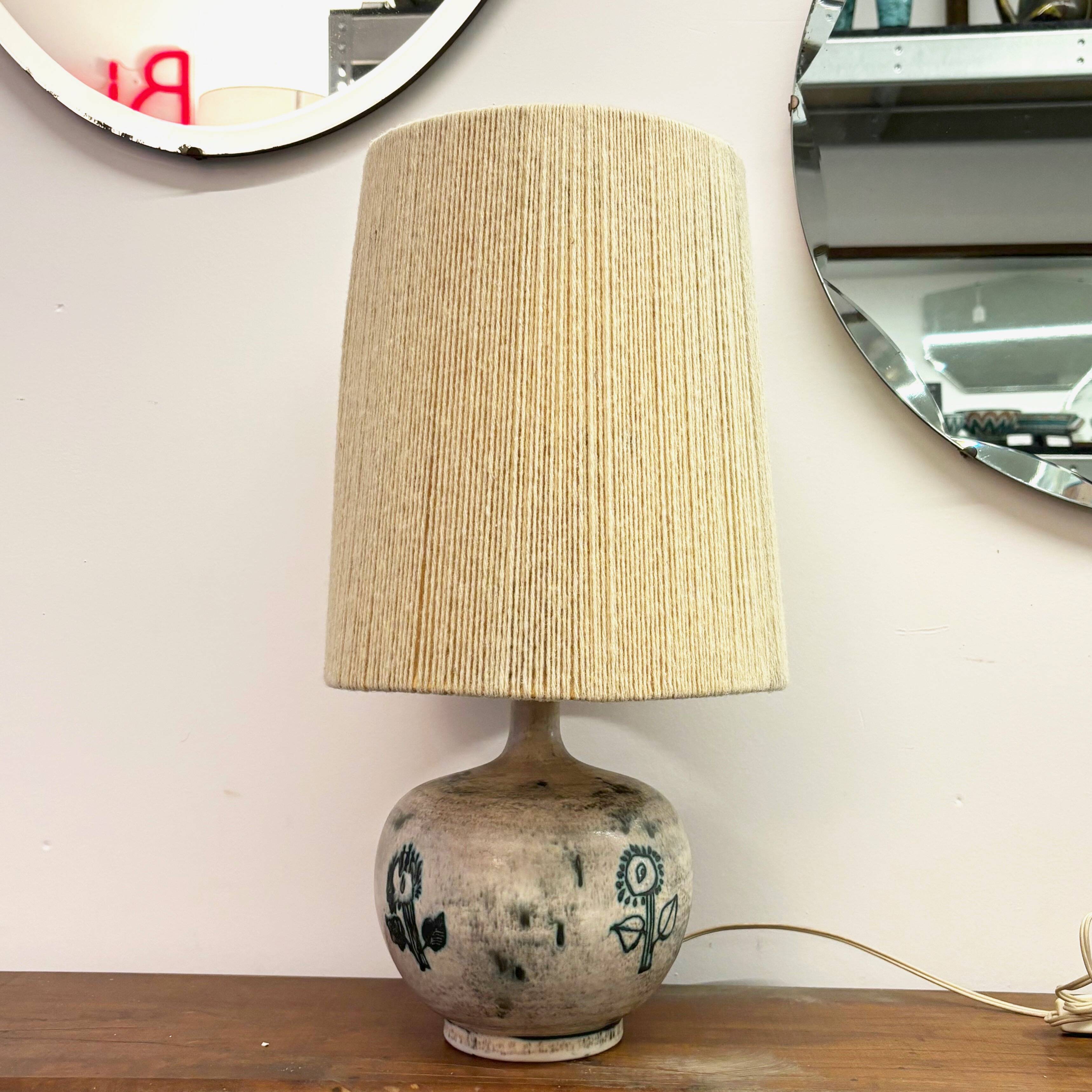 Ceramic lamp by Jacques Blin