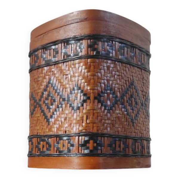 Boite en bambou tressé vintage - Artisanal Shanghai — Beyit