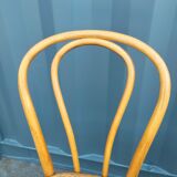 6 chaises cannées ancien bistrot vintage